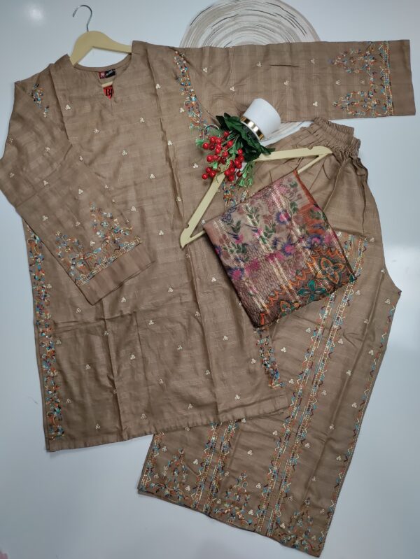 Multi embroidered flapper 3pc set - Image 3