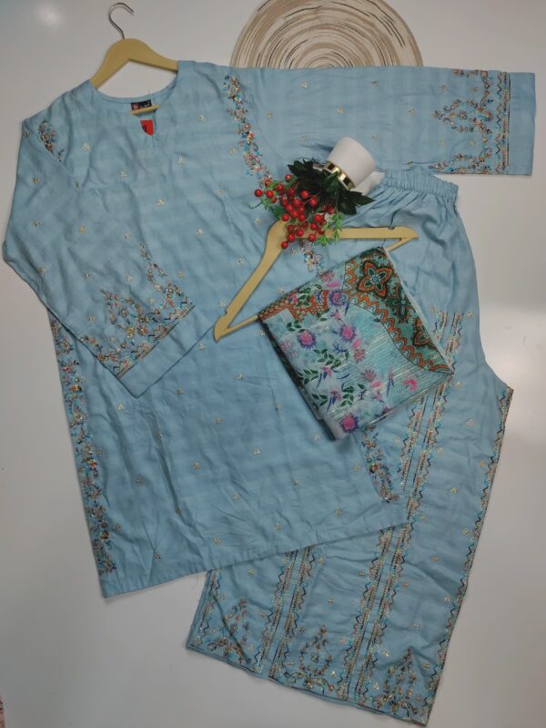 Multi embroidered flapper 3pc set - Image 2