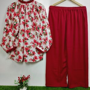 Plated baggy coord set