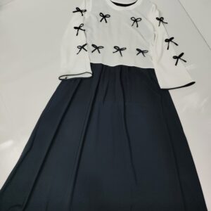 Bow top maxi (wool navy)