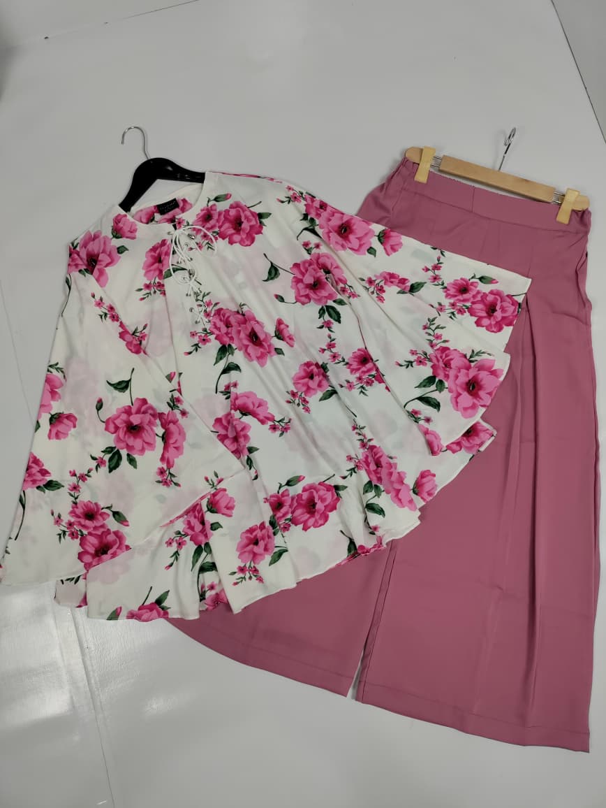 New Baggy top with plazzo 🌺 Baggy sleeves 😍
