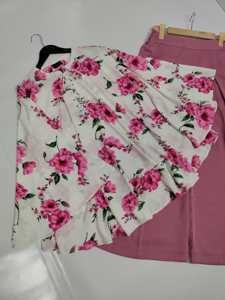 New Baggy top with plazzo 🌺 Baggy sleeves 😍 - Image 4