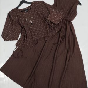 Fancy cape style maxi with separate locket 🌸