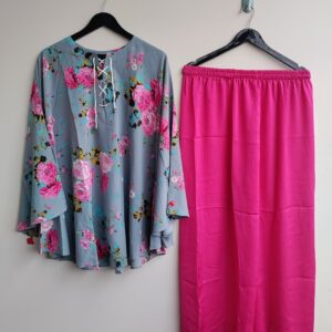 Haseen Floral Baggy Top with plazzo💚