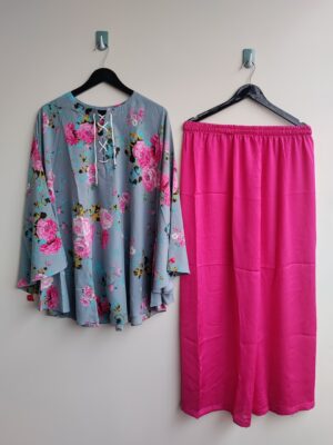 Haseen Floral Baggy Top with plazzo💚